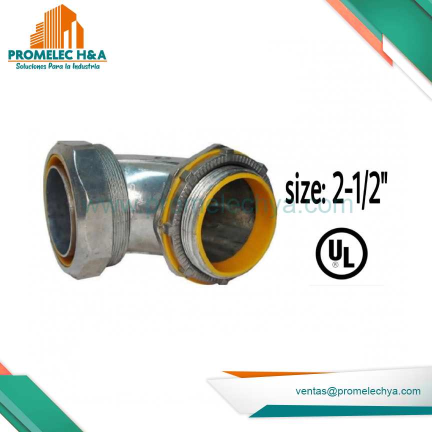 CONECTOR CURVO HERMETICO 2-1/2´´