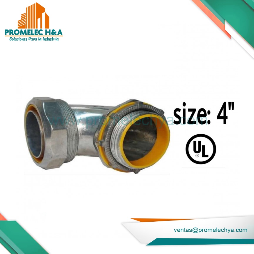 CONECTOR CURVO HERMETICO 4´´