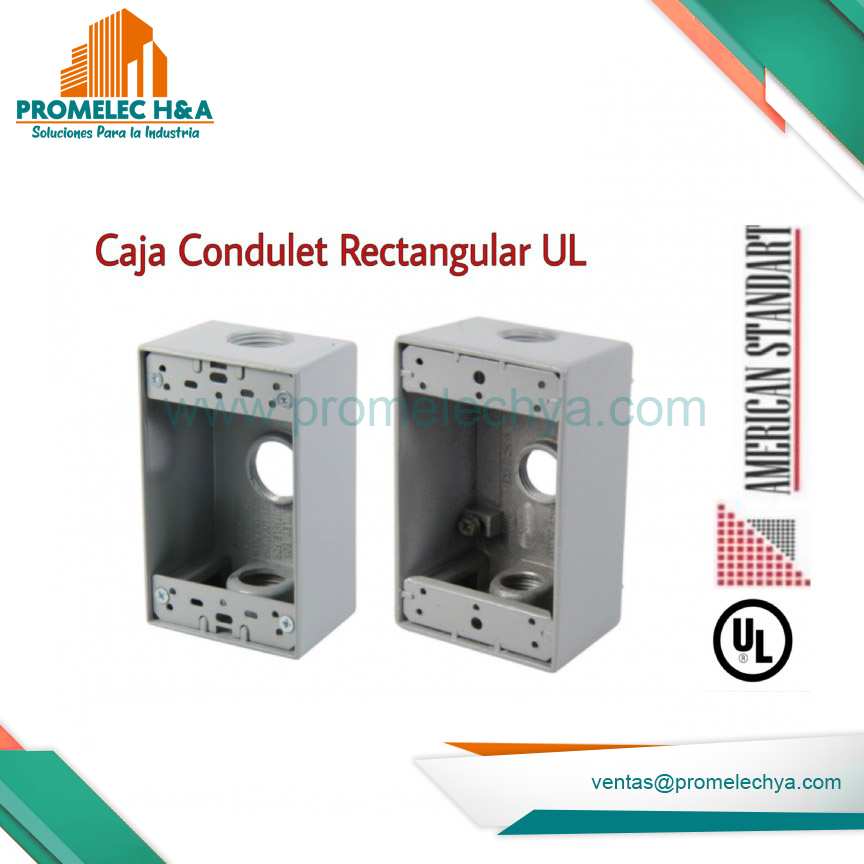 CAJA CONDULET RECTANGULAR UL 3/4´´