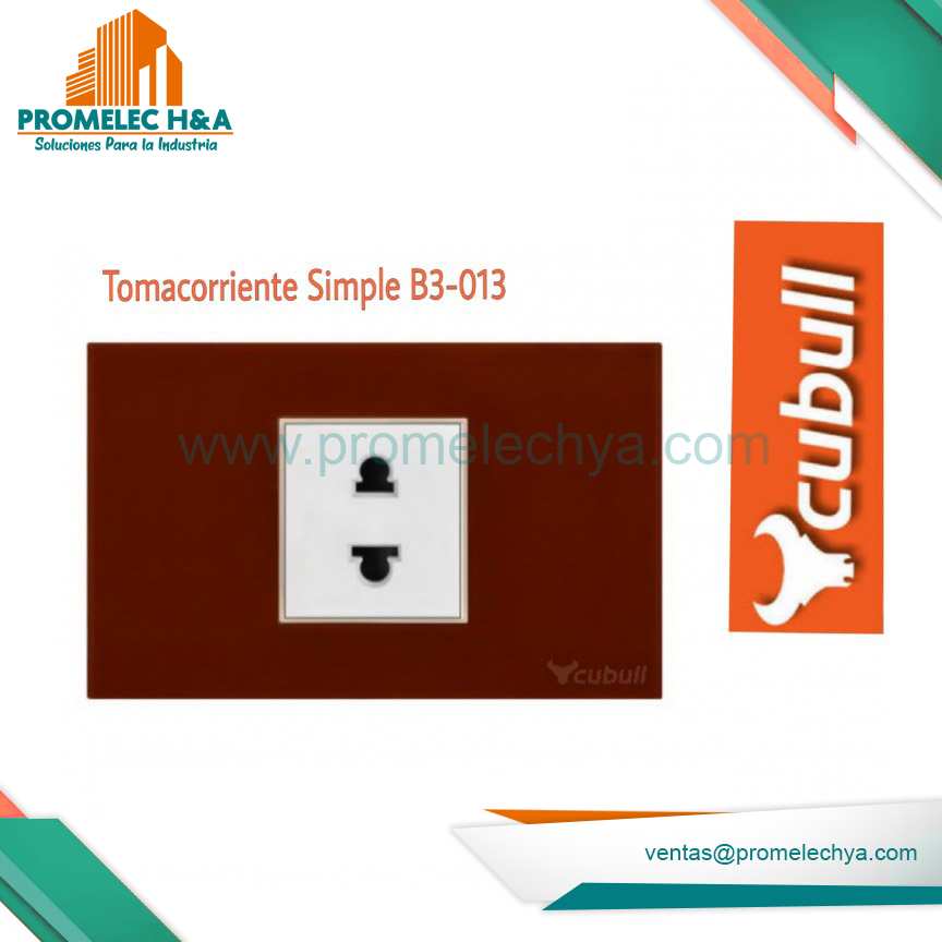 TOMACORRIENTE SIMPLE B3 GUINDA CUBULL