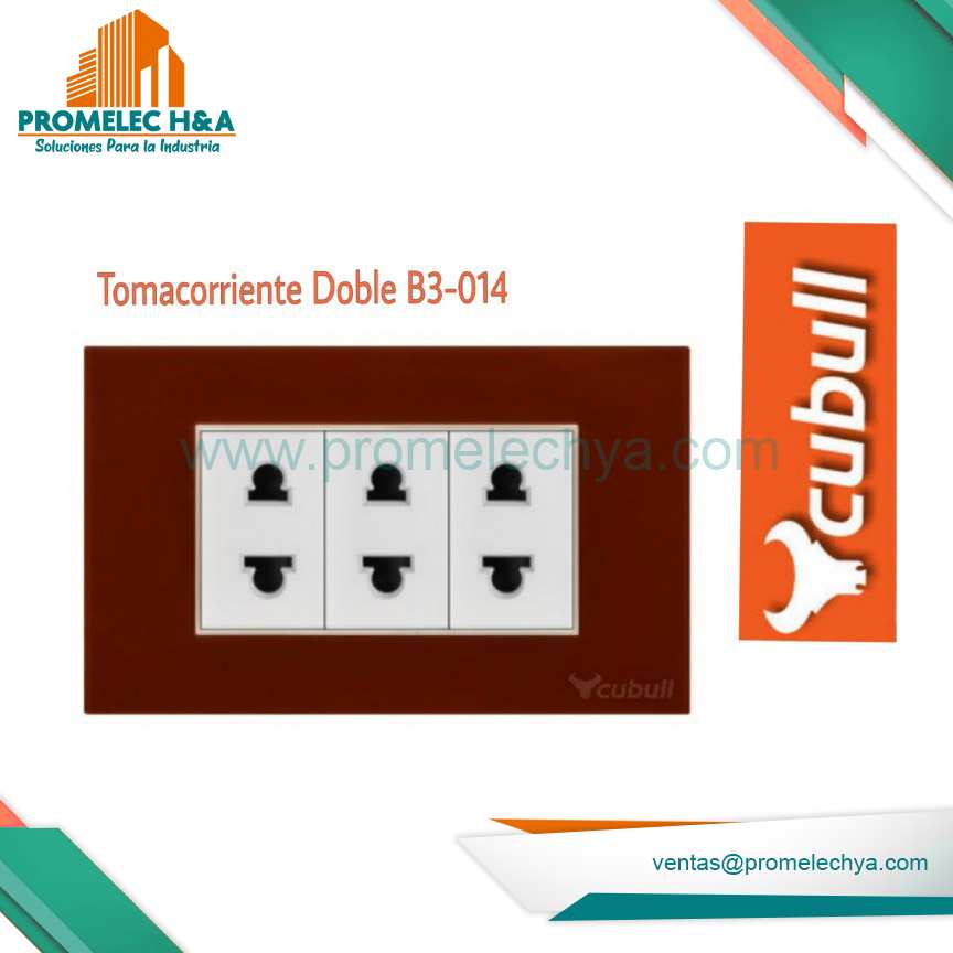 TOMACORRIENTE TRIPLE B3 GUINDA CUBULL