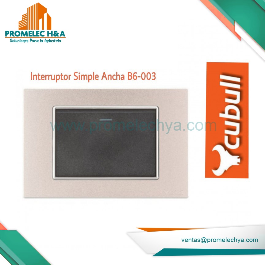 INTERRUPTOR SIMPLE ANCHO CUBULL