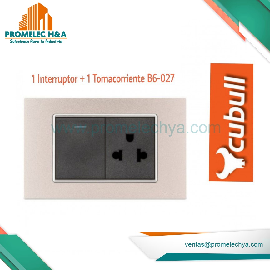 INTERRUPTOR + TOMACORRIENTE CUBULL