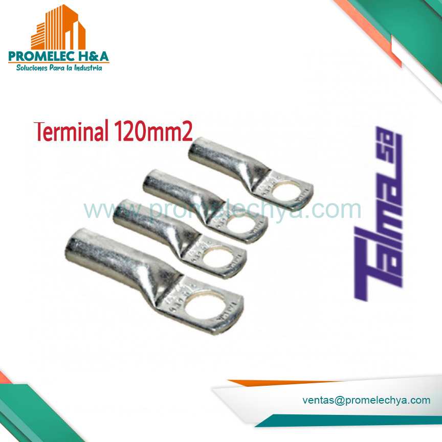 TERMINAL DE CAÑA LARGA DE COBRE ESTAÑADO 120 MM2