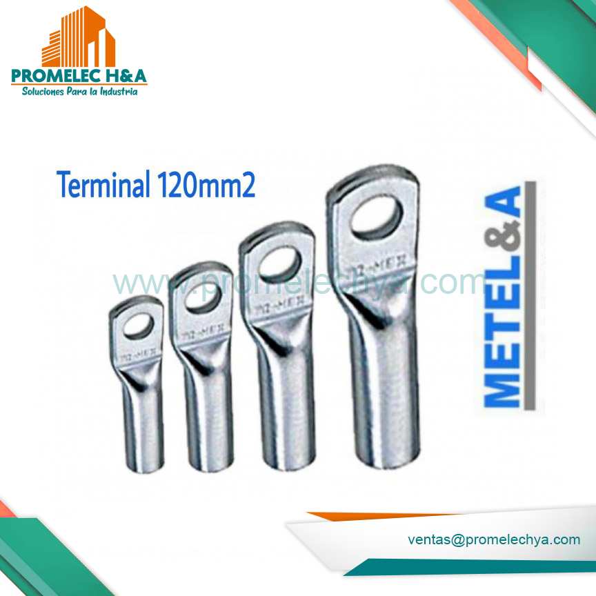 TERMINAL DE CAÑA LARGA DE COBRE ESTAÑADO 120 MM2