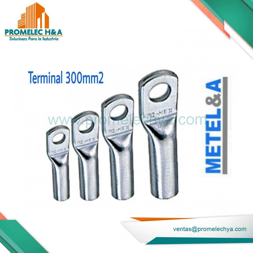 TERMINAL DE CAÑA LARGA DE COBRE ESTAÑADO 300 MM2