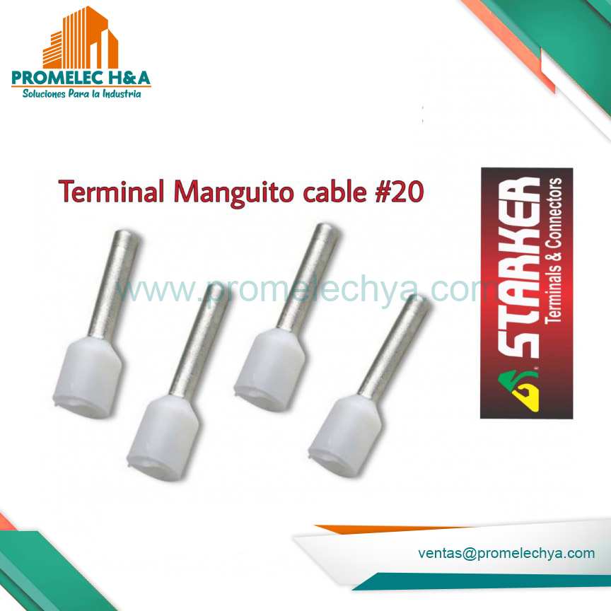 TERMINAL TUBULAR BLANCO (20 AWG)