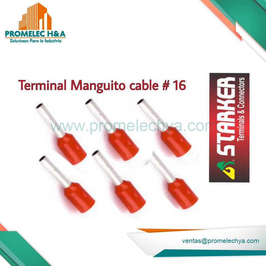 TERMINAL TUBULAR ROJO (16AWG)
