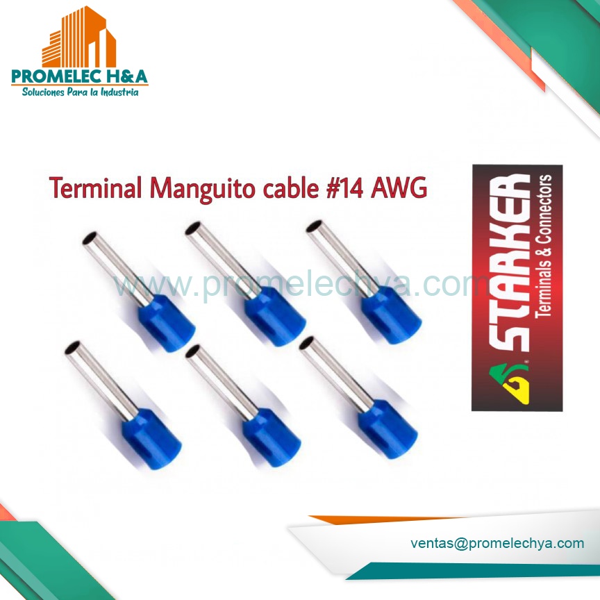 TERMINAL TUBULAR AZUL ( 14 AWG)