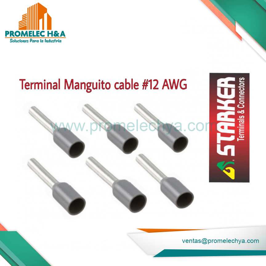 TERMINAL TUBULAR GRIS ( 12 AWG- 4mm2)