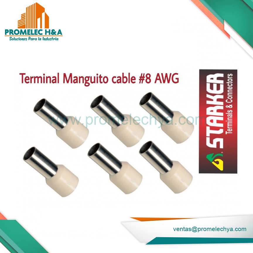TERMINAL TUBULAR MARFIL (8 AWG-10mm2)