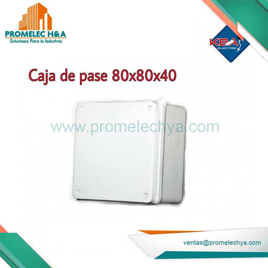 CAJA DE PASE 80X80X40