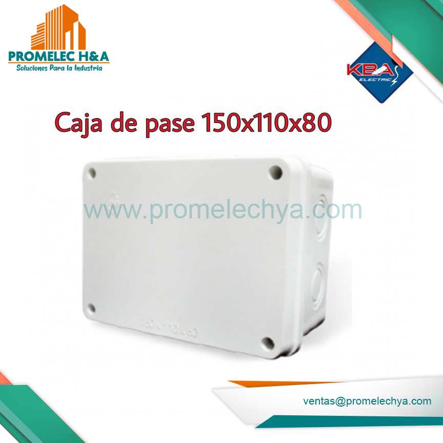CAJA DE PASE PVC 150X110X80