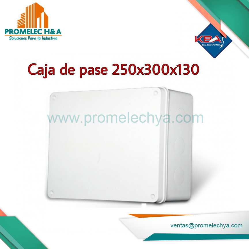 CAJA DE PASE PVC 250X300X130