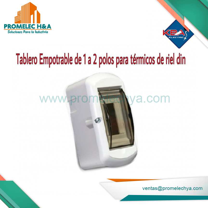 TABLERO EMPOTRABLE 1 A 2 POLOS