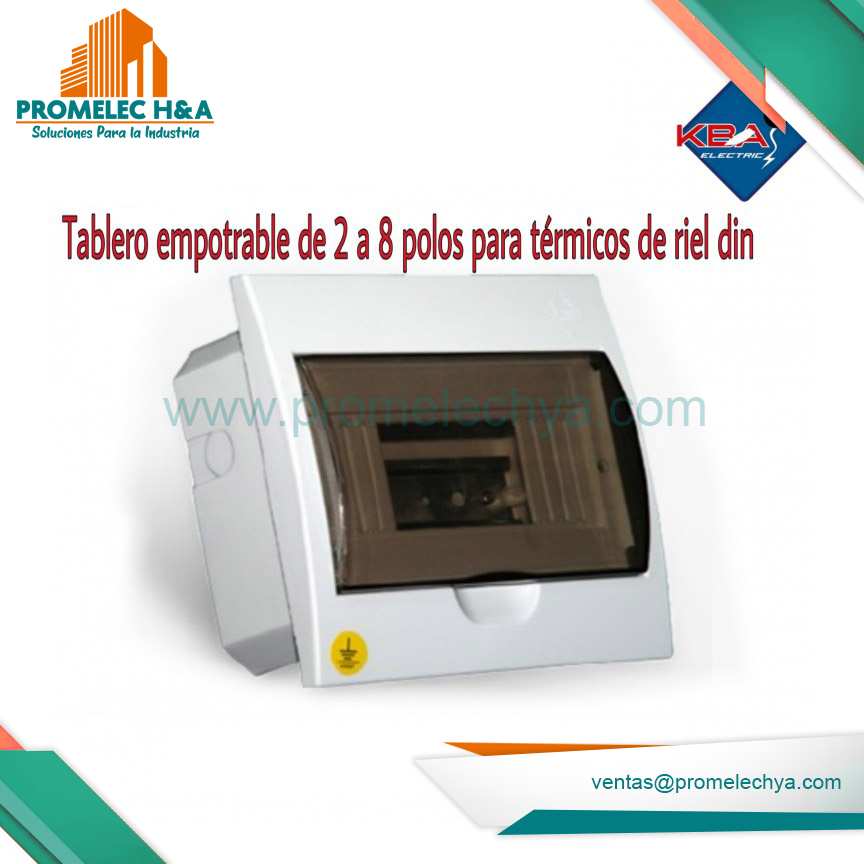 TABLERO EMPOTRABLE 2 A 8 POLOS