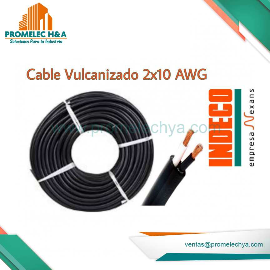 CABLE VULCANIZADO 2X10 AWG x 100M