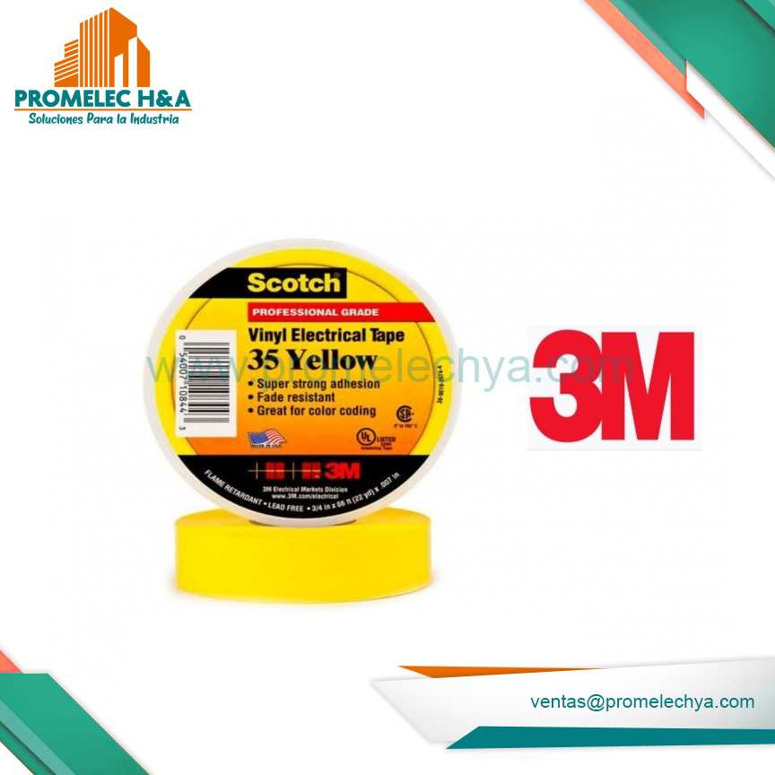 CINTA SCOTCH 35 AMARILLO 3M