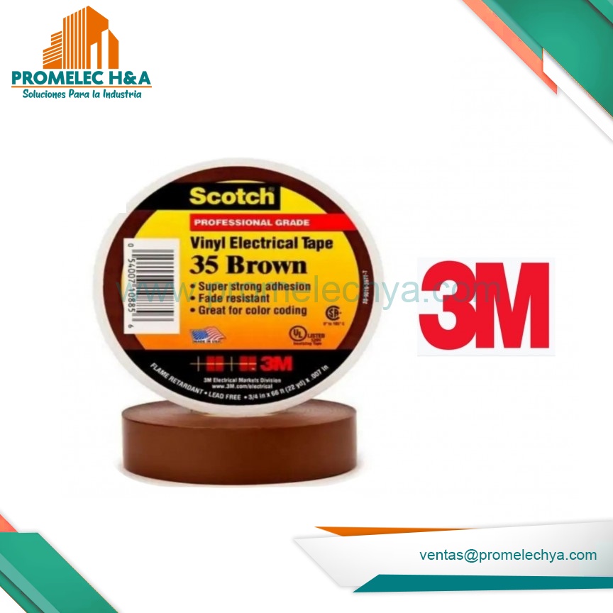 CINTA SCOTCH 35 MARRON 3M