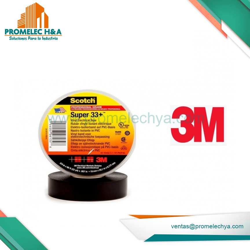 CINTA SCOTCH 33 NEGRO 3M