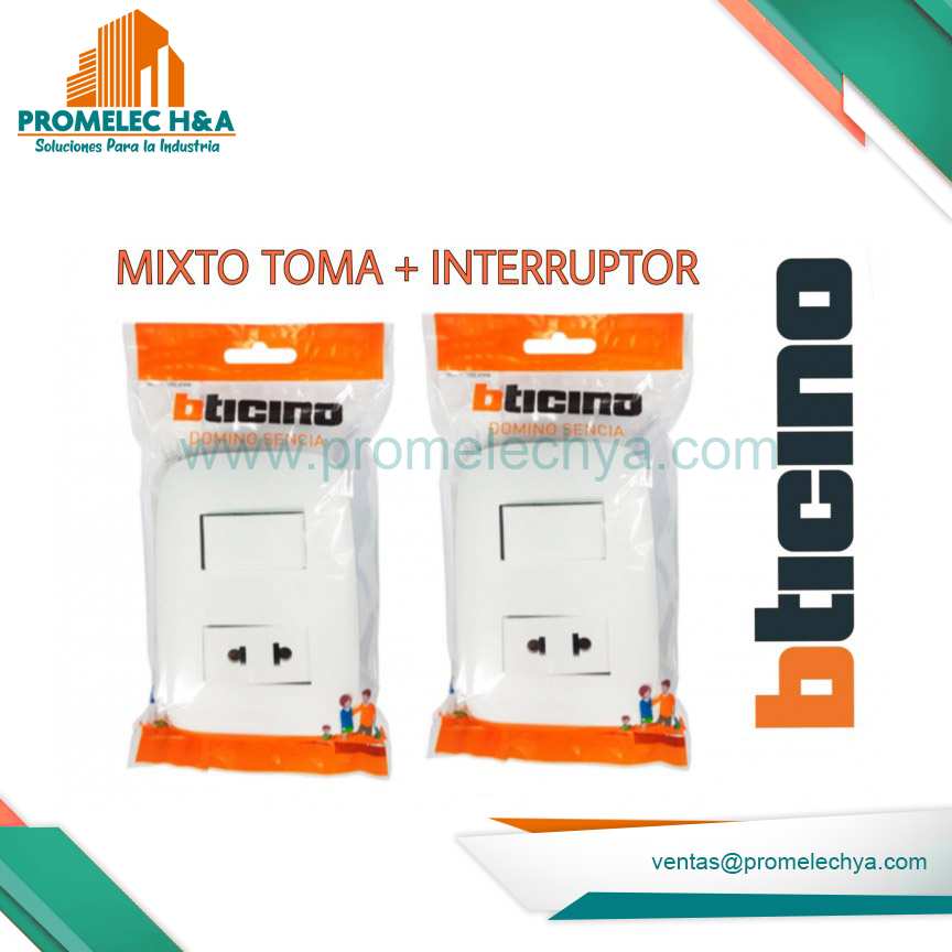 MIXTO TOMACORRIENTE + INTERRUPTOR