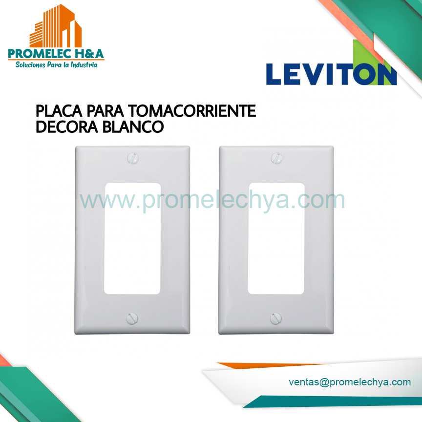 PLACA SIMPLE DECORA NYLON BLANCA