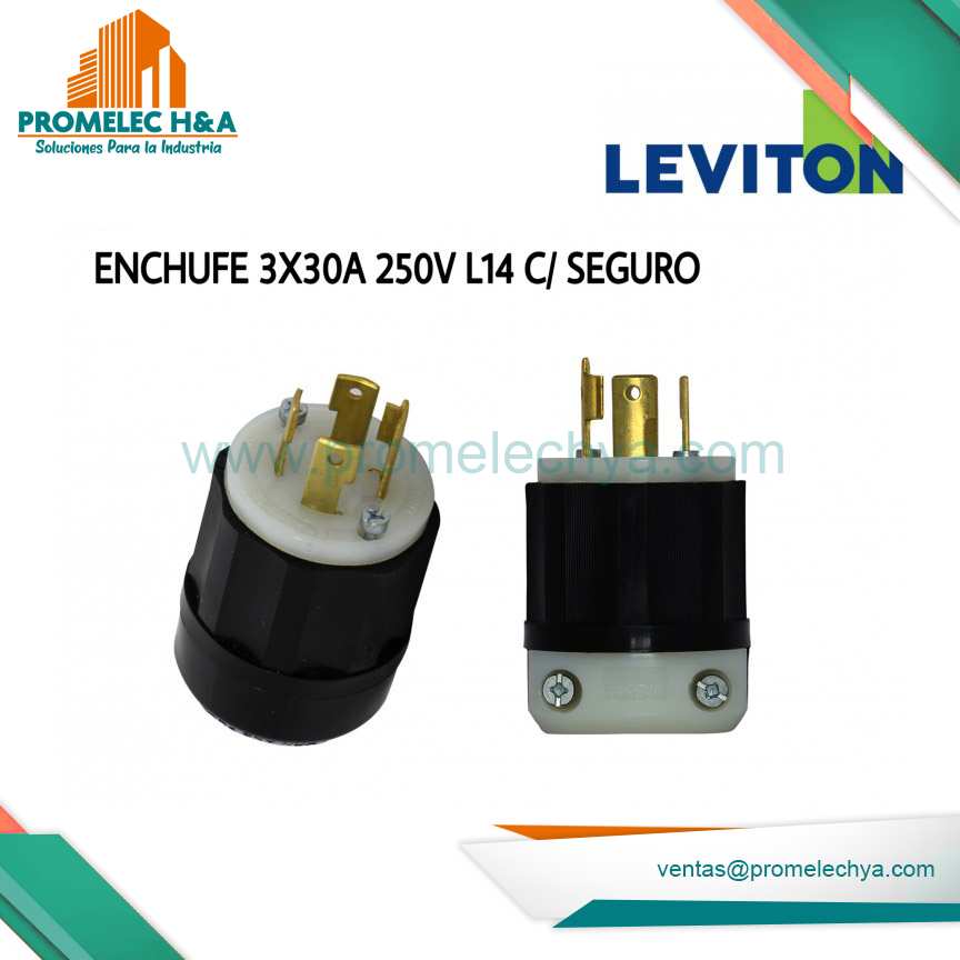 ENCHUFE 3X30A 250V L14 C/SEGURO