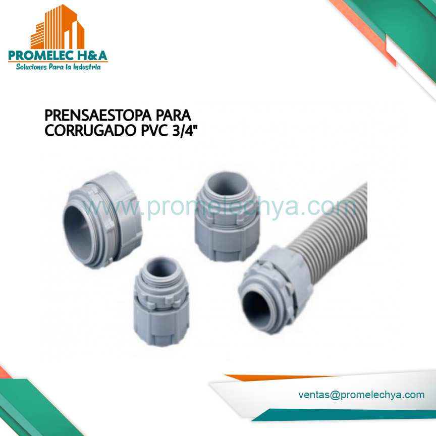 PRENSAESTOPA PARA CORRUGADO PVC 3/4´´