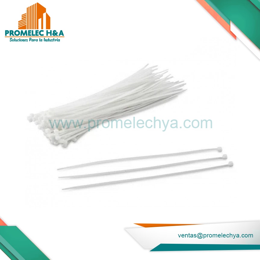 CINTILLO DE AMARRE 200x4.8mm BLANCO