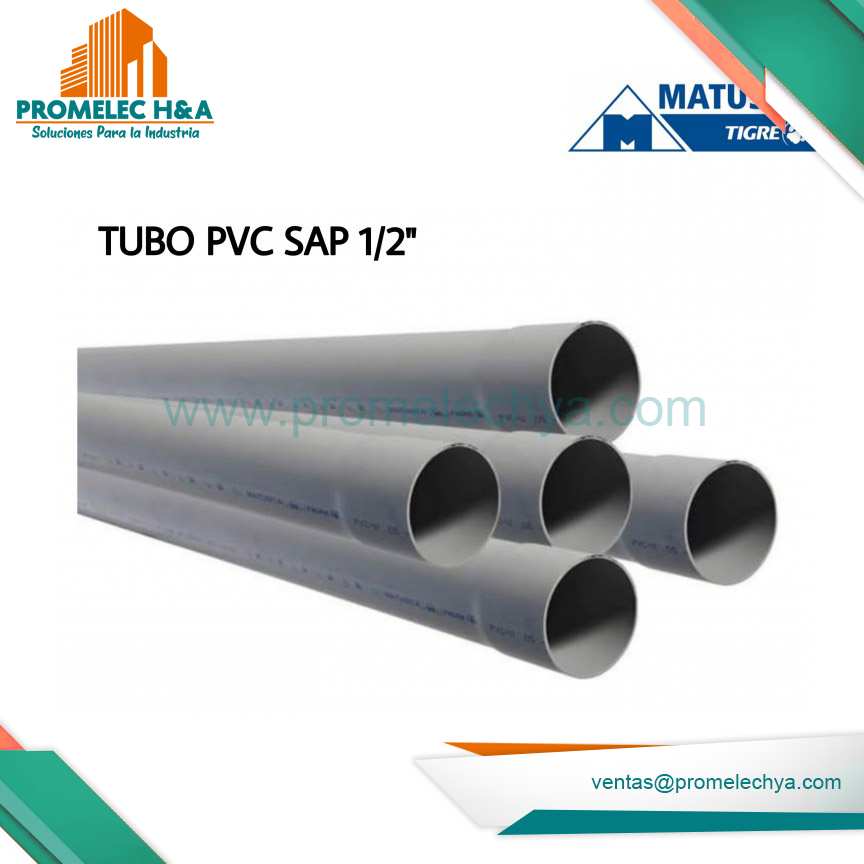 TUBO PVC SAP 1/2´´