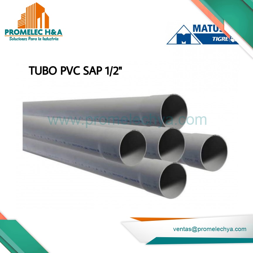 TUBO PVC SAP 1/2´´