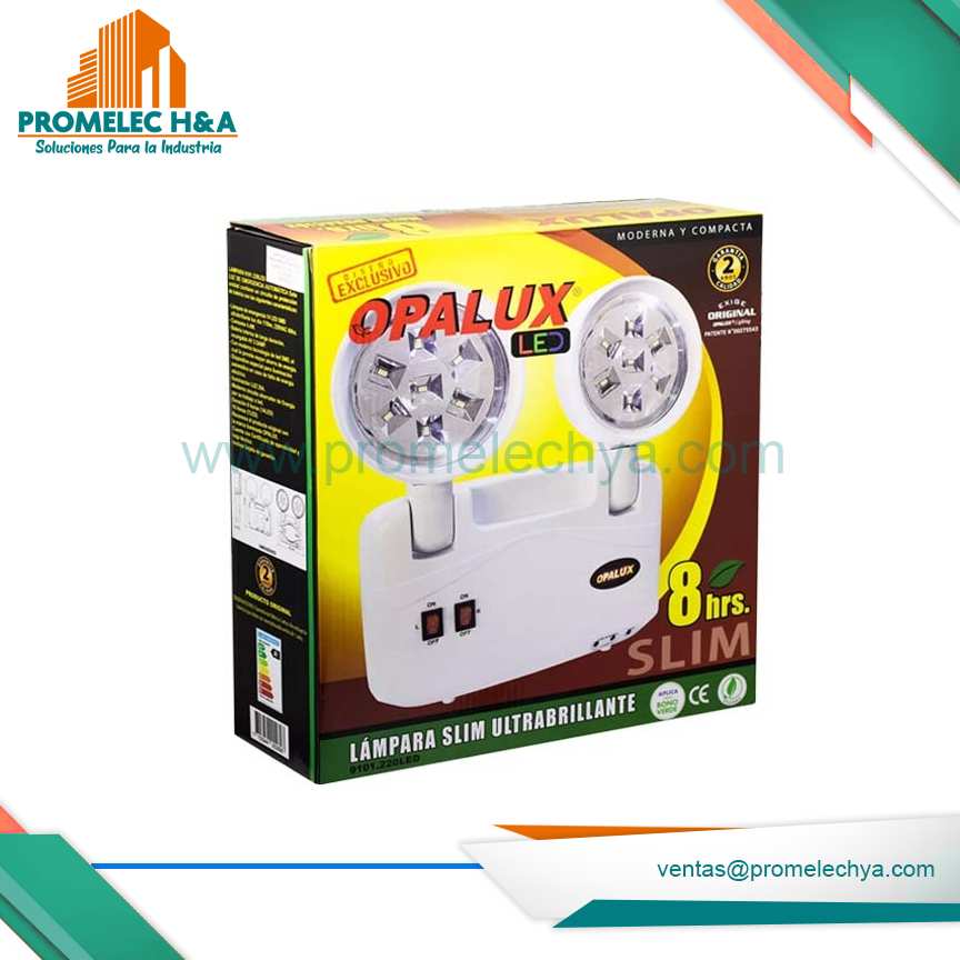 LUZ DE EMRGENCIA OPALUX 8H