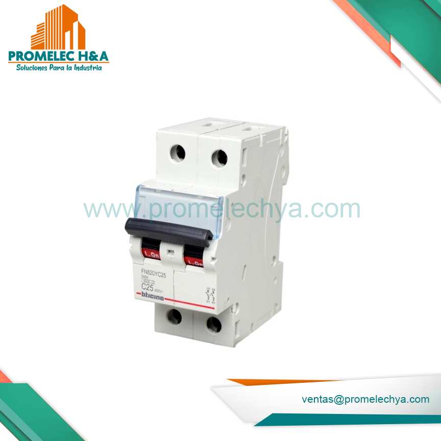 INTERRUPTOR TERMOMAGNÉTICO 2X25A BTICINO