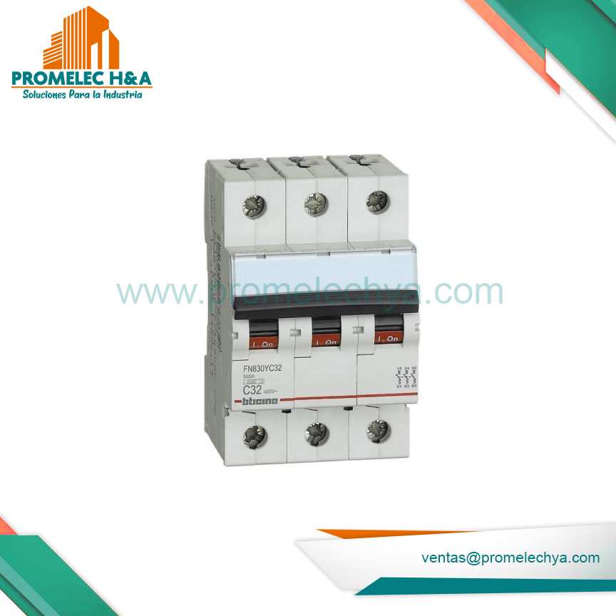 INTERRUPTOR TERMOMAGNÉTICO 3X32A BTICINO