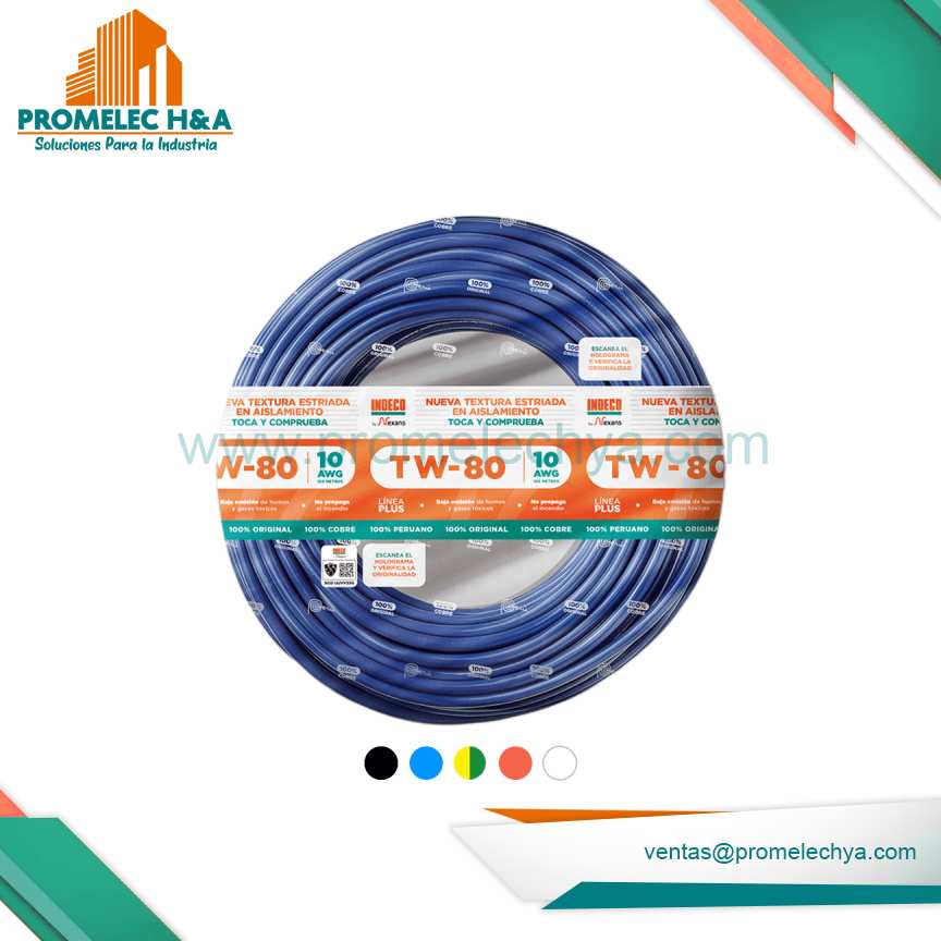Cable TW 80 10 AWG +Plus Nuevo Estriado
